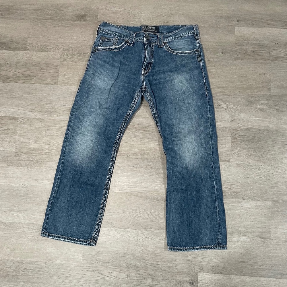 Silver Brand Men’s Jeans-Size W34/L30-Straight Leg with Relaxed Fit